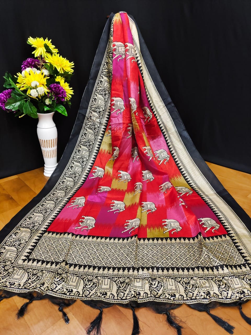 Assam Silk 2 Silk Printed Casual Wear Wholesale Dupatta Collection